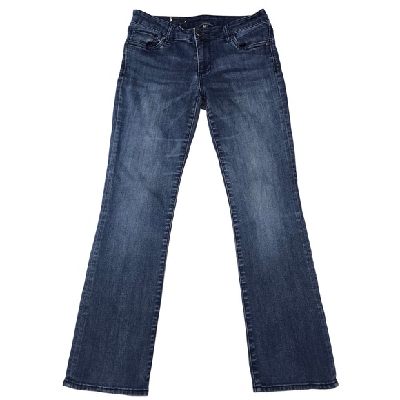 Kut from the Kloth Denim - Kut from the Kloth Baby Bootcut Jeans Dark‎ Wash Blue Mid Rise Stretch 4P